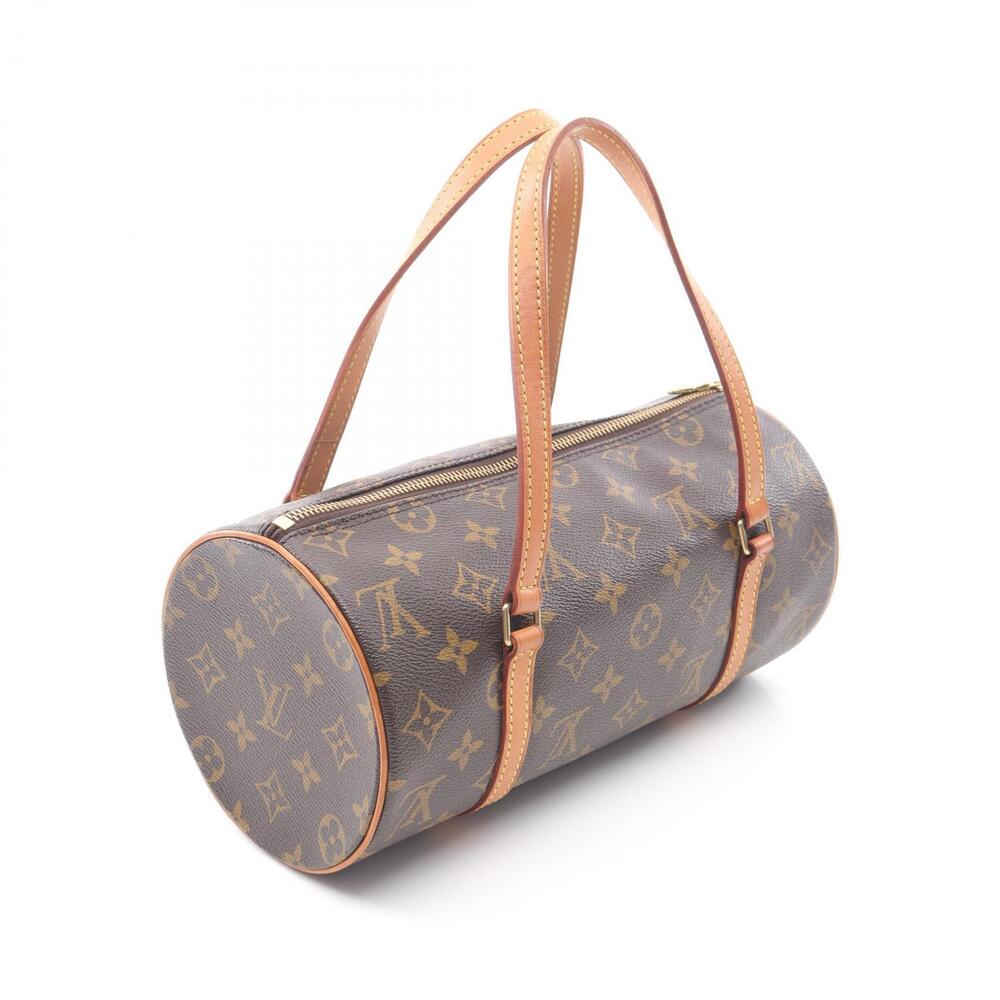 Louis Vuitton Papillon Canvas Brown Monogram Leather Handbag